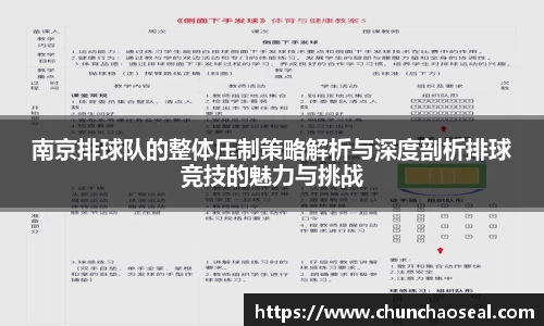 南京排球队的整体压制策略解析与深度剖析排球竞技的魅力与挑战